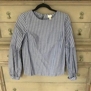 Blue striped blouse
